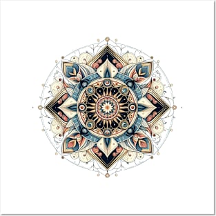 Mandala geometric pattern Posters and Art